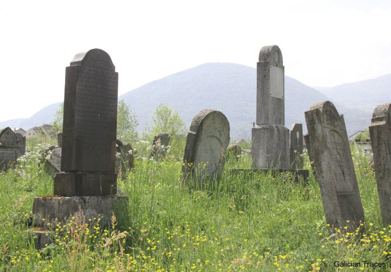 The Jewish cemetery in Tiachiv